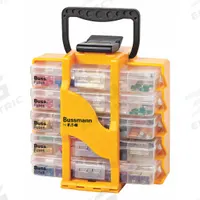 BUSSMANN Fuse Kit: Includes Series ATC/ATM/ATM-LP/FMX/MAX, Automotive Fuses, 2 A – 100 A Range (MPN Fuse-Caddy1). Key specifications — Fuse Series Included: ATM-LP; Tool Included: None; Brand: BUSSMANN.