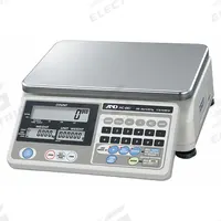 A&D WEIGHING Industrial Bench Scale: 8 1/4 in x 11 3/4 in, Not IP Rated, Integrated, HC-I Series (MPN HC-6KI). Key specifications — attr1341383: RS-232C; attr1341384: 0.002 lb/0.001 kg; attr1341400: A&D WEIGHING; attr1383935: Stainless Steel.