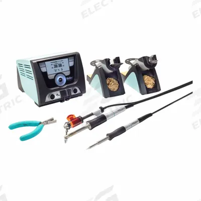 WELLER Soldering Rework Station: 2 Channel, 200 W - Combination Soldering & Desoldering Stations