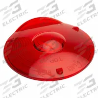 GROTE Replacement Lens: Round, Tail Light, 15/16 in Wd - Vehicle Lighting, Acrylic, Red (MPN 91582). Key specifications — Material: Acrylic; Compatible Light Type: Tail Light; Brand: GROTE.