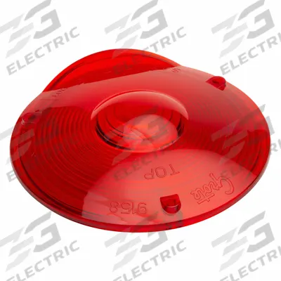 GROTE Replacement Lens: Round, Tail Light, 15/16 in Wd - Vehicle Lighting, Acrylic - Round Replacement Lenses