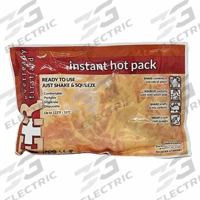 FIRST VOICE Hot Pack: 9 in Temp Pack Lg, 5 in Temp Pack Wd, TS-4516 - Disposable Heat Packs