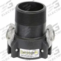 Manifold Pipe Fitting: 3 in Coupling Size, 3 in Hose Fitting Size, 5 15/32 in Overall Lg, EPDM (MPN 303B). Key specifications — Gasket Material: EPDM; Brand: BANJO; Fitting Type: Female Coupler x Extended Male Thread.