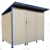 Storage Shed: 102 in W x 92 in D x 92 in H, 327 cu ft, Beige, 100 3/8 in L x 68 1/2 in D x 87 in H (MPN 49P399). Key specifications — Brand: APPROVED VENDOR; Product Type: Outdoor Storage Shed; Assembled: Unassembled; Color: Beige.