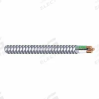 SOUTHWIRE Metal Clad Cable: 8 AWG, 2 Conductors, Copper, 75 ft, Aluminum, Std, THHN (MPN 68709599-75). Key specifications — Brand: SOUTHWIRE.
