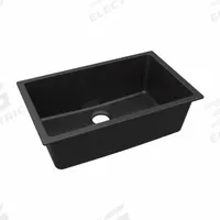 ELKAY Sink: 29 1/2 in Overall Lg, 18 3/4 in Overall Wd, 9 1/2 in Bowl Dp, 27 in Bowl Lg, 1 Bowls (MPN ELGRU13022BK0). Key specifications — Brand: ELKAY; Color Family: Black.