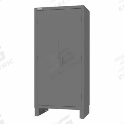 DURHAM MFG Bin Cabinet: 36 in x 24 in 78 in, 0 Shelves, 120 Bins, Yellow, Recessed/Solid - Standard Bin Cabinets