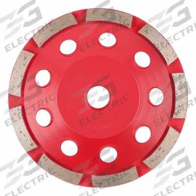 MILWAUKEE 4-1/2" Diamond Cup Wheel: Single Row, 4-1/2" Dia, 5/8"-11 Arbor - Double-Row Diamond Segment Cup Grinding Wheels