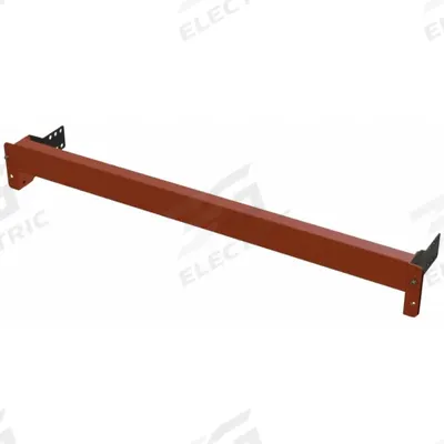 HUSKY Pallet Stop Beam: 144 in x 2 1/2 in x 3 1/2 in, 16 ga, Steel, Polyurethane - Pallet Rack Load Stops