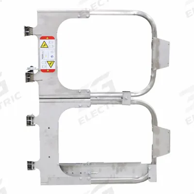 PS INDUSTRIES Full Height Ladder Safety Gate: Stainless Steel, For 20 in to 30 in Opening Wd - Full-Height Single-Door Metal