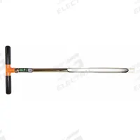 AMS Soil Recovery Probe: Regular, Nickel Plated 4130 Alloy Steel, Threaded, 5/8 in Connection Size (MPN 401.11). Key specifications — Brand: AMS; Product Type: Soil Recovery Probe; Probe Type: Regular; Connection Type: Threaded; Material: Nickel Plated 4130 Alloy Steel; Includes: 10 in Cross Handle.