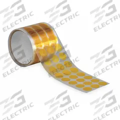 TAPECASE Film Tape: Disc, 1 in Dia, 2.5 mil Thick, Polyimide Film, Silicone, Brown, 250 PK (MPN 16U715). Key specifications — Series: KD.