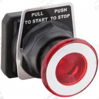 DAYTON Mushroom Head Push Button: Red, 30 mm Mounting Size, Non-Metallic, Maintained (MPN 30G367). Key specifications — Brand: DAYTON; Action: Maintained; Series: Dayton; Push Button Material Type: Non-Metallic.