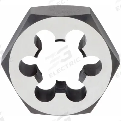 CHICAGO-LATROBE Pipe and Conduit Thread Die: 1/4"-18 NPT, 1 1/4" Hex Wd, Carbon Steel (MPN 411896) - Hex Pipe Rethreading Dies