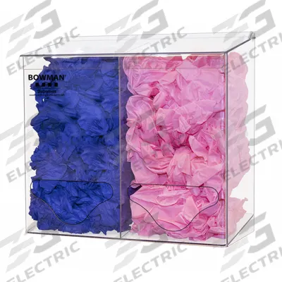 BOWMAN DISPENSERS Bulk Dispenser: 12 1/4 in Overall Wd, 5 3/4 in Overall Dp, 2 Compartments - Bulk Healthcare Dispensers
