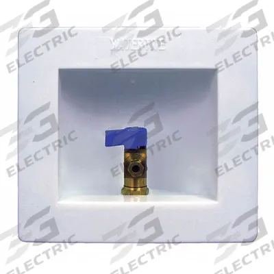 WATER-TITE Outlet Box: 1/2 in F1807, 1/2 in PEX, Center, 5.75 in Box Wd - Ice Maker Supply Valve Outlet Boxes