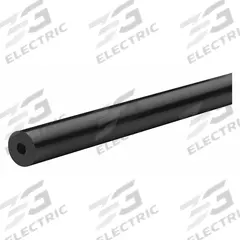 ABS Tube Stock: 6 ft Lg, 1/2 in Inside Dia, 1 in Outside Dia, 0.25 in Wall Thick, Opaque, Black (MPN BULK-PT-ABS-8). Key specifications — Clarity: Opaque.