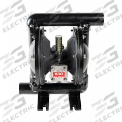 ARO Air Operated Diaphragm Pump: Aluminum Body, 3/4 in, NPT Connection, 33 gpm, 270 ft Max. Head (MPN 66607A-3EB-A). Key specifications — Brand: ARO; Seat Material: PP; Check Valve Material: Santoprene.