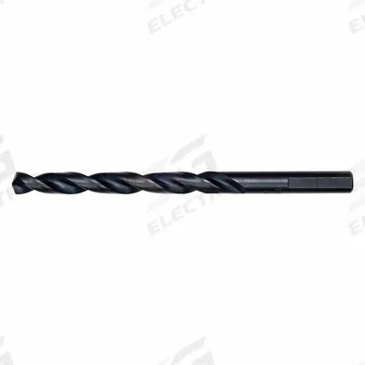 MILWAUKEE Jobber Length Drill Bit: 19/64", 135° Split Point, Black Oxide HSS - Chip-Clearing High-Speed Steel Jobber-Length Drill Bits