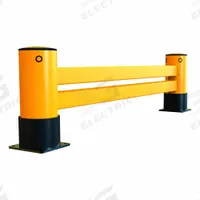 A-SAFE Rack End Barrier: eFlex, Polymer, 98 in x 9 in x 20 1/6 in, Floor, Base Plates/Wear Collars (MPN A-01-05-0208). Key specifications — Brand: A-SAFE; Includes: Wear Collars; Material: Polymer.