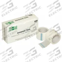 FIRST AID ONLY First Aid Tape: White, 5 yd Roll Lg, 1 in Tape Wd, Refill, 2 PK (MPN 8-002). Key specifications — Unitized: Bulk; Brand: FIRST AID ONLY; Manufacturer Part Number: 8-002; Elasticity: Non-Elastic; Sterility: Non-Sterile; Adhesiveness: Adhesive; Latex Content: Latex Free; Standards: ANSI/ISEA Z308.1-2009.