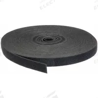 VELCRO BRAND Perforated Back to Back Strap: 75 ft Lg, 0.75 in Wd, 50 lb Tensile Strength, Black (MPN 340X9K1WP/25). Key specifications — Material: Nylon; Color: Black.