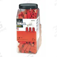 IDEAL Twist-On Wire Connectors: Orange, Wire Sizes 18 AWG – 14 AWG, 600 V, 300, PK (MPN 30-073J). Key specifications — Brand: IDEAL; Maximum Wire Combination: (2) 14 AWG; Manufacturer Part Number: 30-073J; Minimum Wire Combination: (1) 18 AWG with (1) 20 AWG.