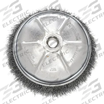 WEILER Cup Brush: Crimped Steel, 3 in Dia, 0.014 in Fill Dia - Light-Cleaning Brushes for Carbon Steel