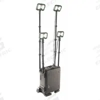 PELICAN Temporary Job Site Light: LED, 5,300 lm Max Brightness, 1 No. of Brightness Levels, IP54 (MPN 9470M). Key specifications — Operating Voltage: 12V DC; Frame Color: Black; Brand: PELICAN.