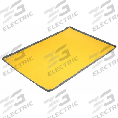 PIG Filter Berm Pad Liner: Fuel/Hydrocarbons/Oil, 54 in x 78 in, 4 Pads, Black/Yellow - Liners for Filter Berm Pads