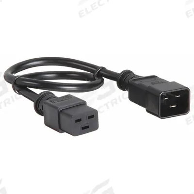 APC BY SCHNEIDER ELECTRIC Power Cord: 15 ft Lg, 3/14, C20 Plug, C19 Receptacle, H05VV-F - Electronic Equipment Power Cords