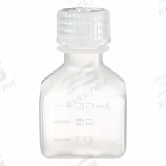 NALGENE Graduated Bottle: 30 mL, 1 fl oz, PPCO, Natural, 20 mm Screw Closure Size, Square, Graduated (MPN 2016-0030). Key specifications — Body Color: Natural; Brand: NALGENE; Closure Included: Yes; Graduated: Yes; Closure Attached: Attached.
