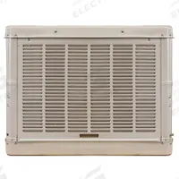 ESSICK AIR Ducted Evaporative Cooler: 910 sq ft – 1,800 sq ft, 30 1/2 in x 41 1/4 in x 41 1/4 in (MPN 4000 RLD4). Key specifications — Brand: ESSICK AIR; Evaporative Cooler Voltage: 115V AC; Includes Drive Package: Drive Package Included; Drive Package Installation: Factory Installed.