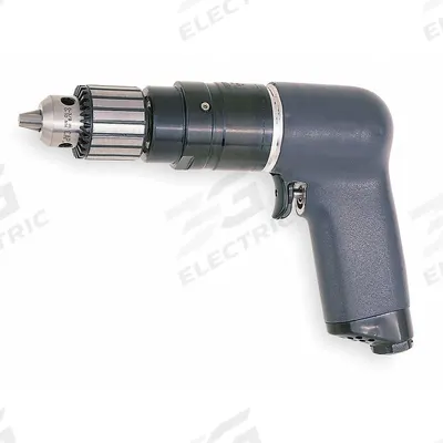 INGERSOLL RAND Air-Powered Drill: 3/8 in Chuck, Heavy Duty, 3,200 RPM, 0.75 hp - Pistol-Grip Air-Powered Drills