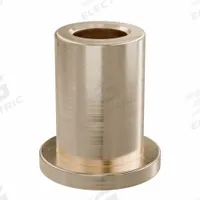 Flanged Sleeve Bearing: Bronze, SAE 841, 6 mm Bore, 10 mm OD, 16 mm Lg, -35°F to 300°F, 10 PK (MPN FFM0610-16B). Key specifications — System of Measurement: Metric; Material Grade: SAE 841; Flange Type: Flanged; Brand: OILITE.