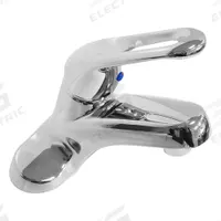 DOMINION FAUCETS Low Arc Bathroom Faucet: Silver, Die Cast Zinc, Chrome Finish, 1.2 gpm Flow Rate (MPN 77-1626). Key specifications — Includes: Faucet Assembly; Brand: DOMINION FAUCETS; Series: Silver.