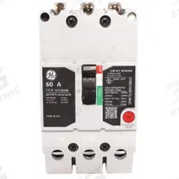 GE Molded Case Circuit Breaker: 60 A Amps, 65kA at 277/480V AC, Fixed, Lug, ABC, Std, 3 Poles (MPN TEYL3060B). Key specifications — Series: TEY; Max. AIR Rating: 65kA at 277/480V AC; Instantaneous Trip: Fixed; Terminal Connection: Lug; Phase Connection: ABC.