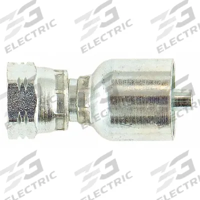 PARKER Hydraulic Crimp Fitting: Steel x Steel, Straight, -12 For Hose Dash Size - Parker Crimp Hydraulic Hose Fittings with BSPP Connection