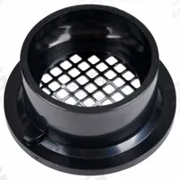 OATEY Floor Drain: 5 in Overall Dia, 5 in Grate Size, 3 in Nominal Pipe Size, Solvent Weld, Plastic (MPN 43582). Key specifications — Color: Black; Connection Type: Solvent Weld; Brand: OATEY; Includes: Screw-In Strainer.