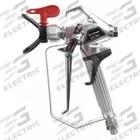 TITAN Conventional Spray Gun: Airless, 1 in to 12 in, 1/4 in Air Inlet Size, Coatings/Paints (MPN 0538005). Key specifications — Brand: TITAN; Compatible Fluid Type: Coatings; Includes: No Build Tip Guard and 517 Tip.