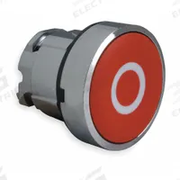 SCHNEIDER Flush Push Button: Red, 22 mm Mounting Size, Metallic, Momentary (MPN ZB4BA432). Key specifications — Brand: SCHNEIDER; Action: Momentary; Legend: O; Series: XB4; Push Button Material Type: Metallic.