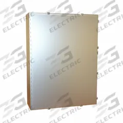 HAMMOND Electrical Enclosure: Stainless Steel, 48 in x 36 in x 12 in, NEMA 12/13/3R/4/4X, w/Panel (MPN 1418N4SSS12). Key specifications — Brand: HAMMOND; Closure Method: Clamps; Enclosure Material: Stainless Steel; Knockouts: Not Included; Includes Inner Panel: with Inner Panel Included.