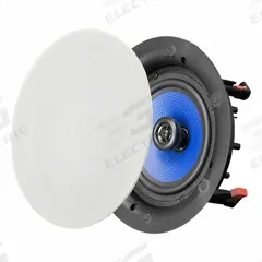 SPECO TECHNOLOGIES In-Ceiling Speaker: Powered, 1-Way, 8 ohm Impedance, 9 1/4 in Overall Wd, SPG6MT. Key specifications — For Location: Indoor; Power Style: Powered.