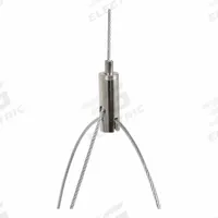 SYLVANIA Linear Highbay 2A, Aircraft Cable Mount: 60 in Lg, For Linear High Bay 2A (MPN LNHIBA2A/ACCABLEMT). Key specifications — Color: Silver; Material: Steel; Includes: Cable Mount; Accessory Type: Chain Mount; For Use With: Linear High Bay 2A; Finish: Unfinished; Brand: SYLVANIA.