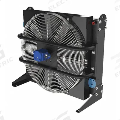 COOL-LINE Forced Air Oil Cooler: 300 hp Heat Removed, 200 gpm Max. Flow - Hydraulic Motor Driven Forced Air Oil Coolers