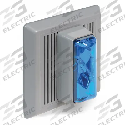 EDWARDS SIGNALING Horn Strobe: 120V AC, 5 1/2 in Overall Wd, 5 1/2 in Overall Lg - Horn Alarms with Strobe Light