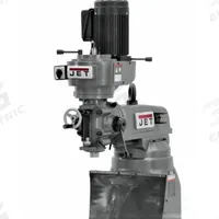 JET Vertical Milling Machine: JVM-836-3, 1 1/2 hp, 230V (MPN 690038). Key specifications — attr1088193: JET; attr1088241: R8.