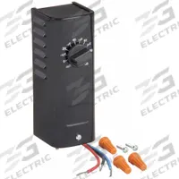 DAYTON Line Volt Mechanical Tstat: Heat or Cool, Steel, -10° to 100°F, 2°F, Bi-Metal, 120 to 277V AC (MPN 2E816). Key specifications — attr400419: 120 to 277V AC; attr400424: SPDT, Open/Close on Rise; attr400415: -10° to 100°F; attr400417: 2°F; attr400418: Bi-Metal; attr400408: Heat or Cool; attr408361: DAYTON; attr400410: Steel.