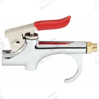 SPEEDAIRE Air Gun: Thumb-Lever Grip, Chrome-Plated Zinc, 1/4 in Female NPT, 1 Nozzle(s), Straight (MPN 22YK46). Key specifications — attr1328526: Chrome-Plated Zinc; attr1328500: Brass Tip; attr1328508: SPEEDAIRE; attr1328515: No; attr1328533: No.