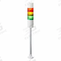 PATLITE Tower Light Assembly: 3 Tier, Sounder Tier Included, IP54, Amber/Green/Red, Direct Wire (MPN LR6-302PJBW-RYGZ). Key specifications — Manufacturer Part Number: LR6-302PJBW-RYGZ; Brand: PATLITE; Operating Voltage: 24V DC; Light Tier Color: Amber.